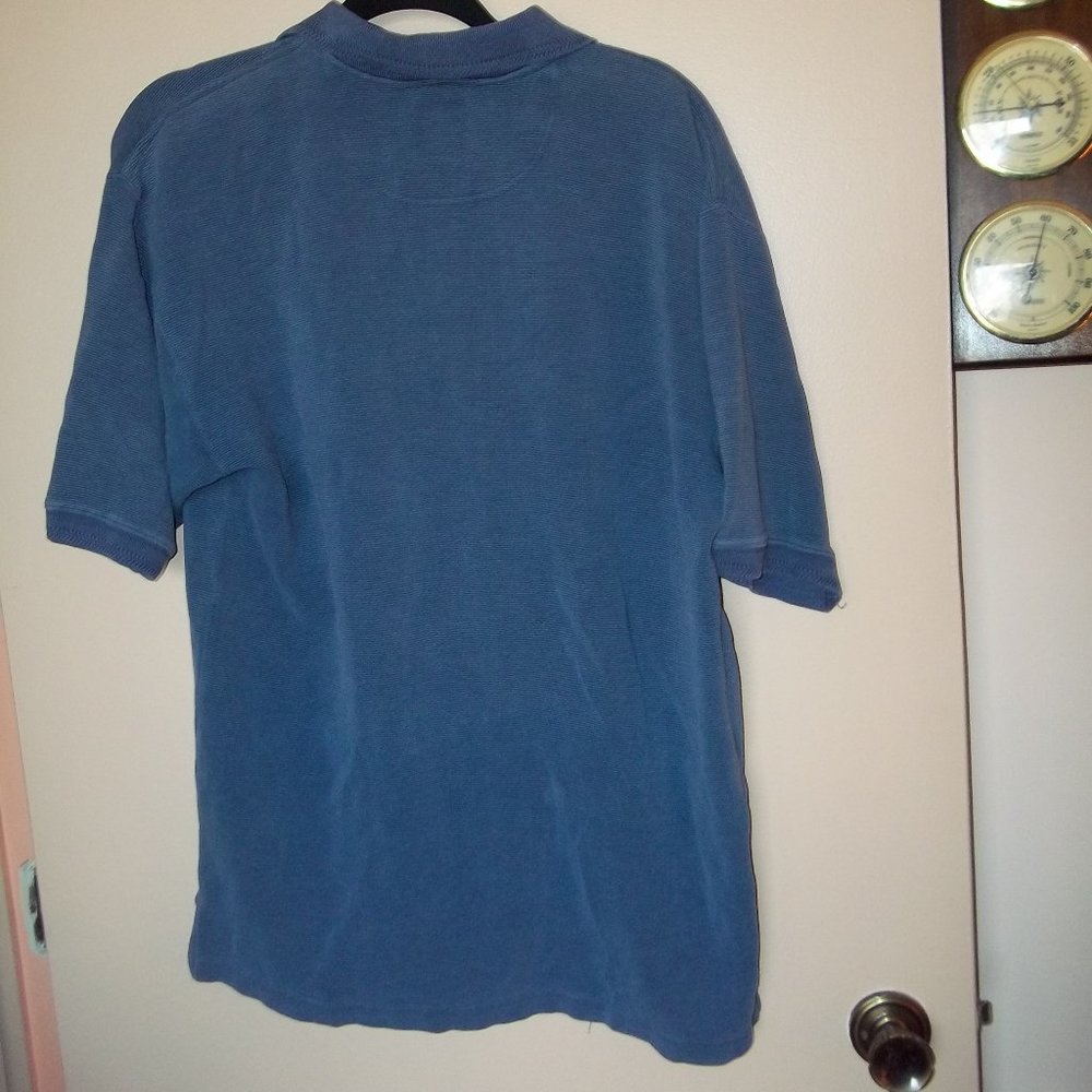 Tommy Bahama blue medium short sleeve polo shirt - Picture 3 of 3